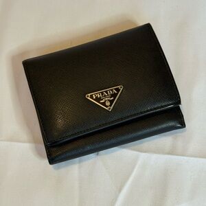 Prada Black Saffiano Leather Wallet